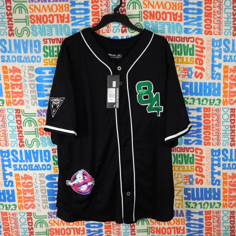 Ghostbusters Baseball Jersey Size XL New With Tags Freeze Max The Team Stitched